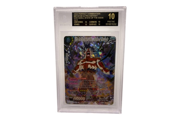 Dragon Ball Z Ultra Instinct Son Goku State Of The Gods Bt23-140 Scr English Bgs 10 Black Label Dragon Ball Z Ultra Instinct Son Goku State Of The Gods Bt23-140 Scr English Bgs 10 Black Label