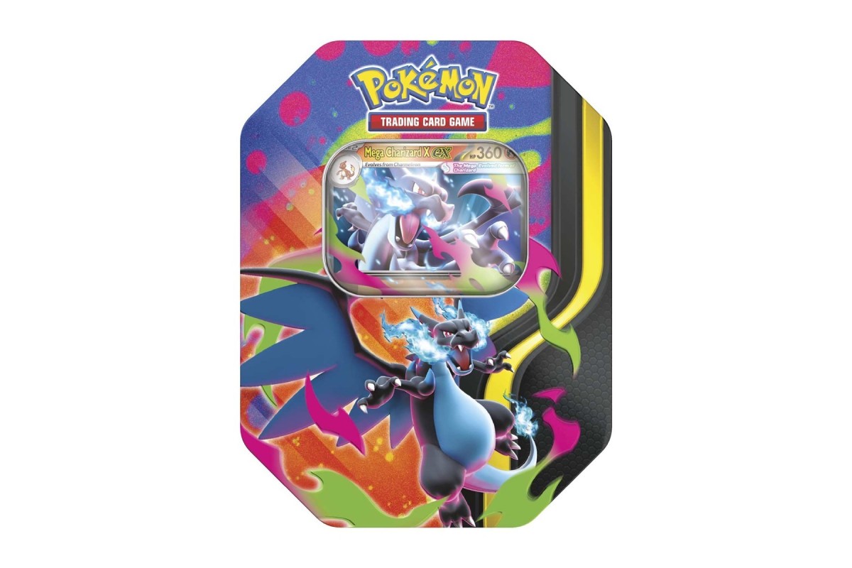 Pokémon Mega Charizard Tin (Mega Charizard X) Pokémon Mega Charizard Tin (Mega Charizard X)